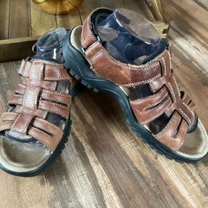 Men’s CRB Canyon River Blues Thick Leather Sandals Sz 11